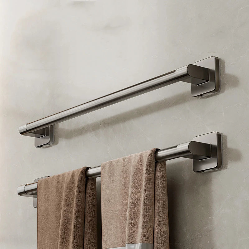 Porte-serviettes Noir avec Rangement Chaussons