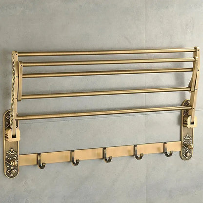 Porte-serviettes Pliable en Laiton Antique 2