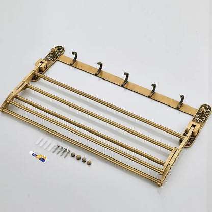 Porte-serviettes Pliable en Laiton Antique Détails
