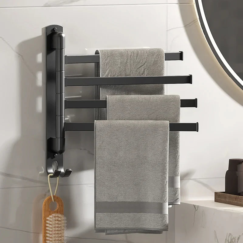 Porte-serviettes Rotatif en Acier Inoxydable