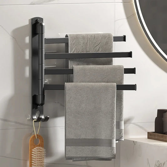 Porte-serviettes Rotatif en Acier Inoxydable