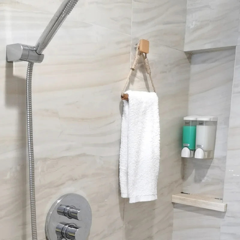 Porte-serviettes Salle de Bain Simple en Bois 