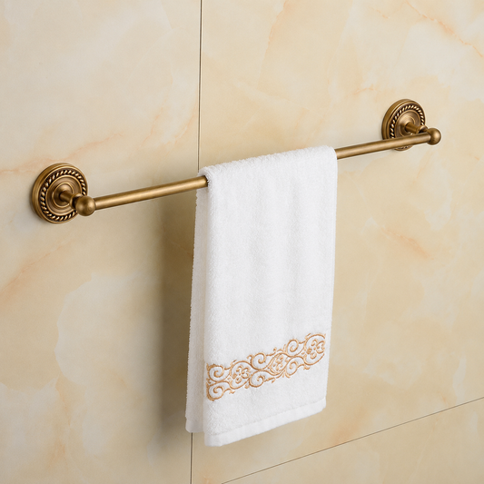 Porte-serviettes Salle de Bain en Laiton Antique