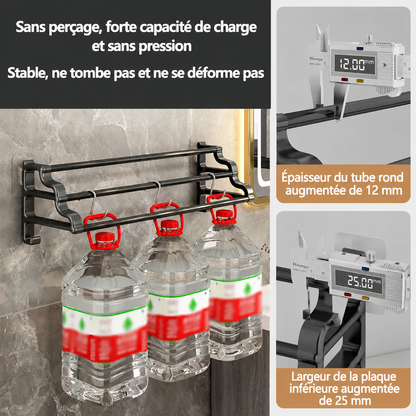 Porte-serviettes Sans Perçage Compact Dimensions avec les Détails du Produit
