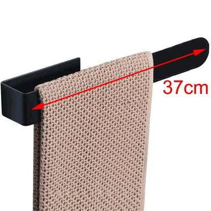 Porte-serviettes Sans Perçage Moderne 37cm en Noir