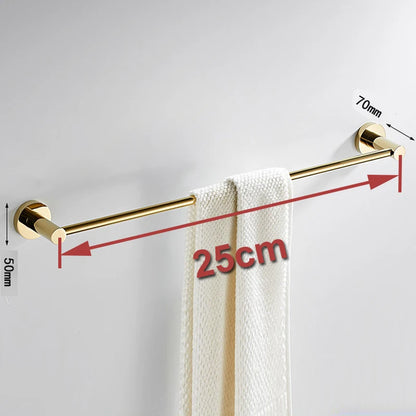 Porte-serviettes Simple Doré 25 cm