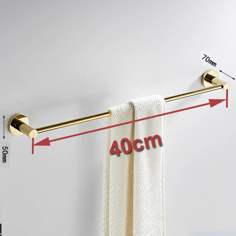 Porte-serviettes Simple Doré 40 cm