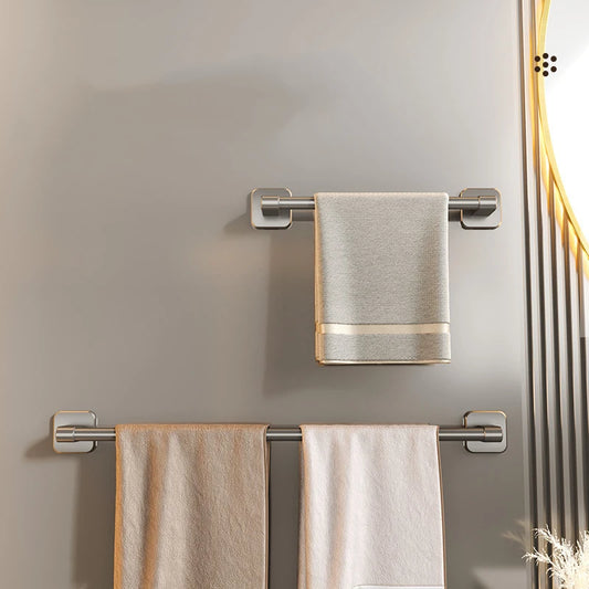 Porte-serviettes avec Range-Chaussons en Gris