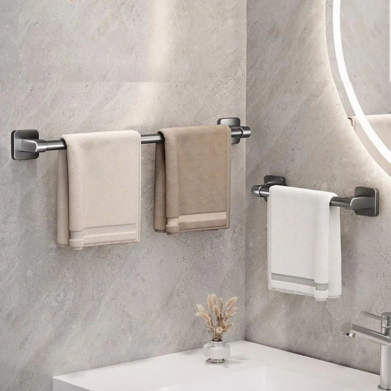 Porte-serviettes avec Range-Chaussons en Gris 2