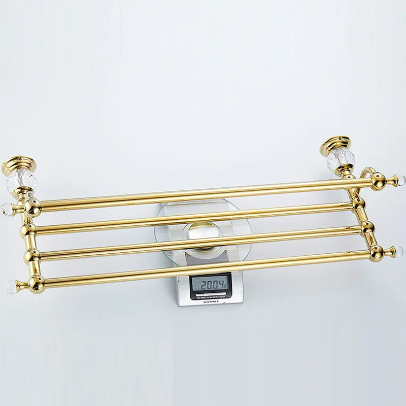 Ensemble de Porte-serviettes Doré en Laiton