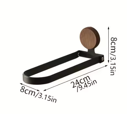 Porte-serviettes en Bois Massif Taille S