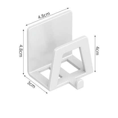 Porte Éponge Adhésif en Blanc