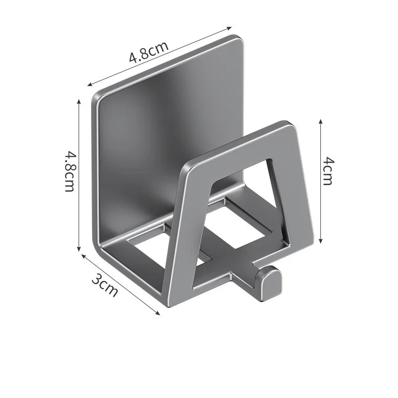 Porte Éponge Adhésif en Gris Dimensions
