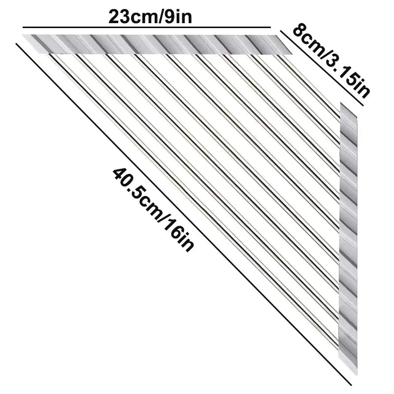Porte Éponge Égouttoir Triangle Pliable Dimensions
