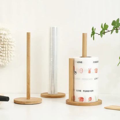 Porte Essuie-Tout Bois de Bambou