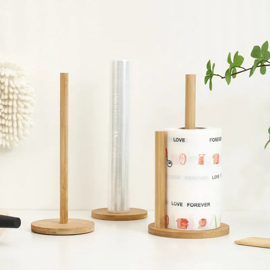 Porte Essuie-Tout Bois de Bambou