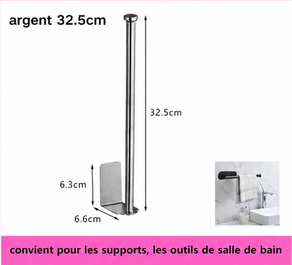 Porte Essuie-Tout Multifonction en Argent Taille L