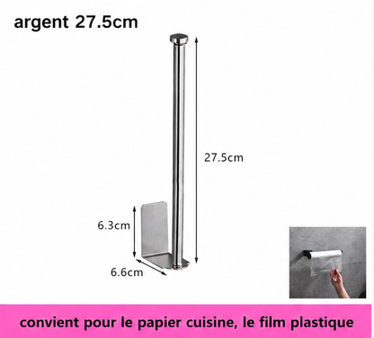 Porte Essuie-Tout Multifonction en Argent Taille M