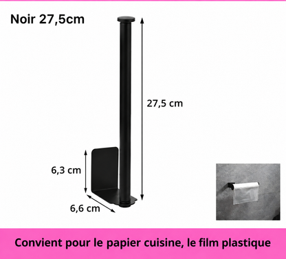 Porte Essuie-Tout Multifonction en Noir Taille M
