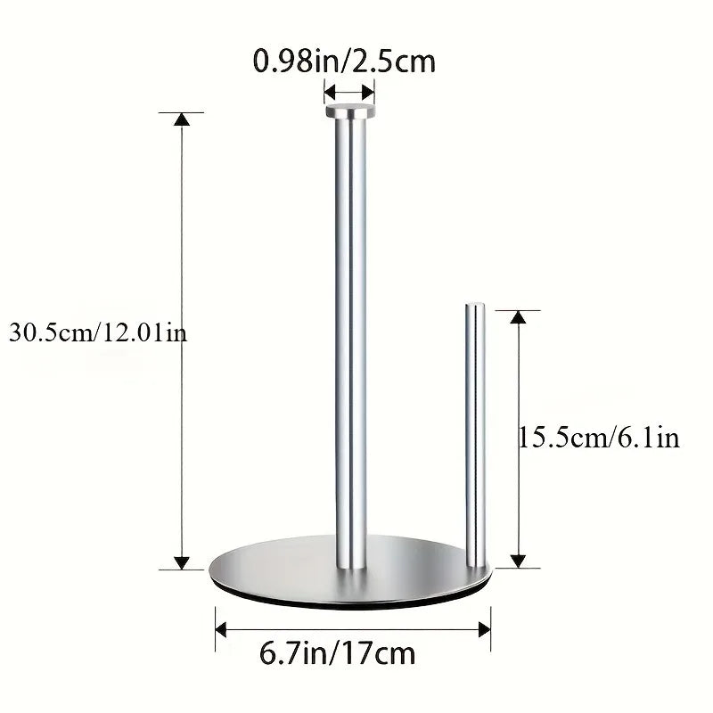 Porte Essuie-Tout avec Base Lestée Dimensions