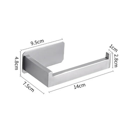 Porte Papier Toilette Adhésif en Argent Type 1