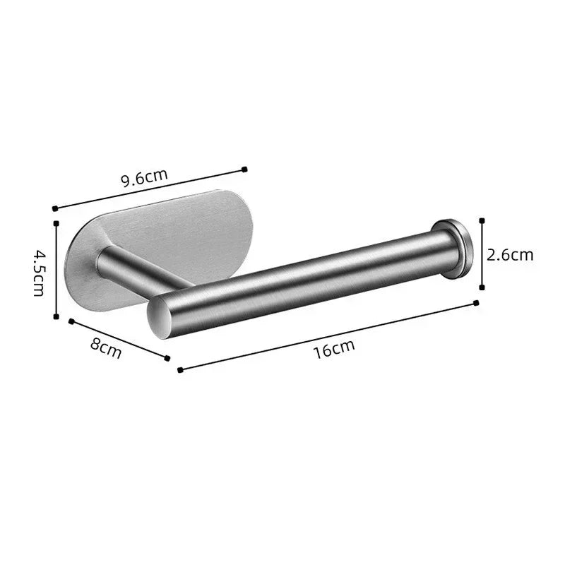 Porte Papier Toilette Adhésif en Argent Type 2
