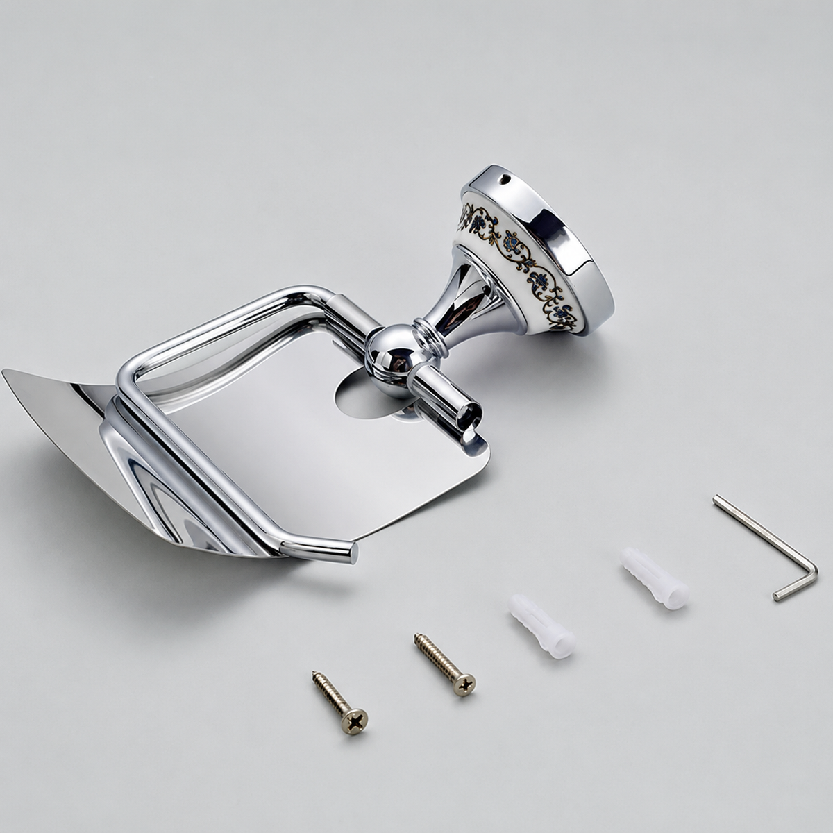 Porte Papier Toilette Chromé Détails