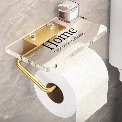Porte Papier Toilette avec Étagère en Or 1 Type 1