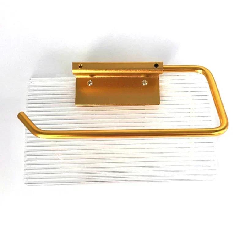 Porte Papier Toilette avec Étagère en Or Type 1