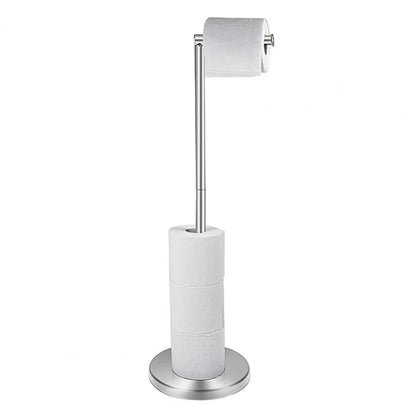 Porte Papier Toilette sur Pied en Argent