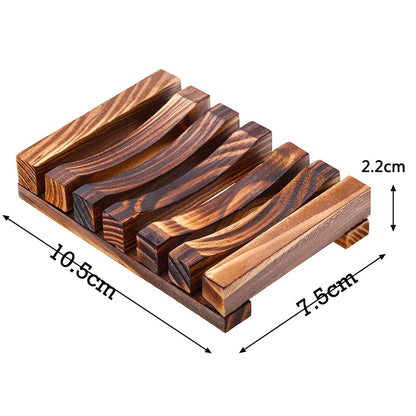Porte Savon Bambou Drainant en Marron
