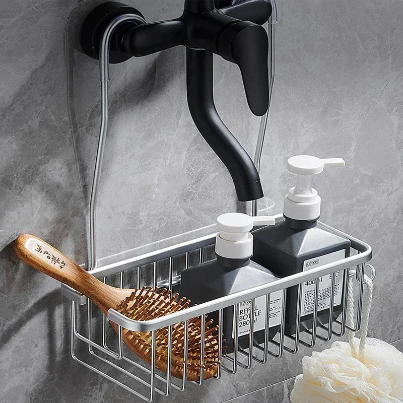 Porte Savon Douche en Aluminium en Blanc