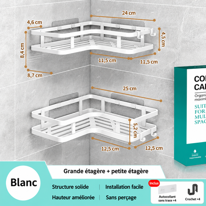Porte Savon Triangulaire en Blanc Type A