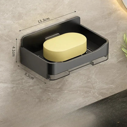 Porte Savon avec Rangement en Noir