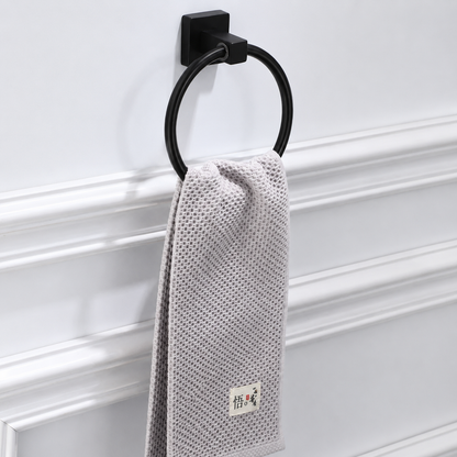 Anneau Porte-serviettes Noir