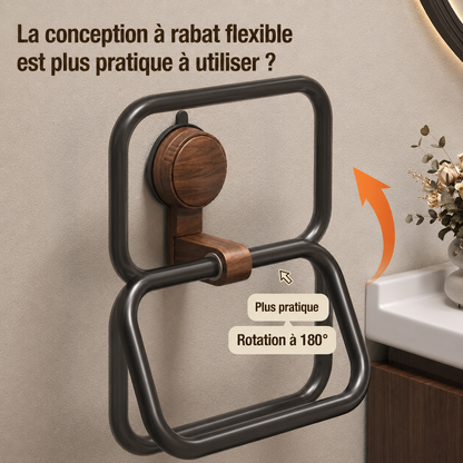 Rabat flexible de la Porte-serviettes Vintage en Bois 