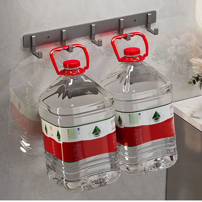 Crochets de Porte Aluminium Sans Perçage - Porte-Vêtements Rangement Chambre Salle de Bain