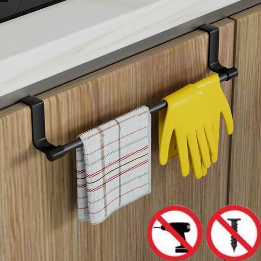 Porte-Serviettes Mural pour Placard Cuisine - Support Torchons Sans Perçage Salle de Bain