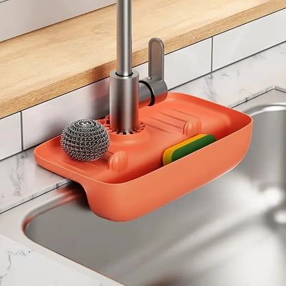 Porte Éponge Silicone Anti Éclaboussures