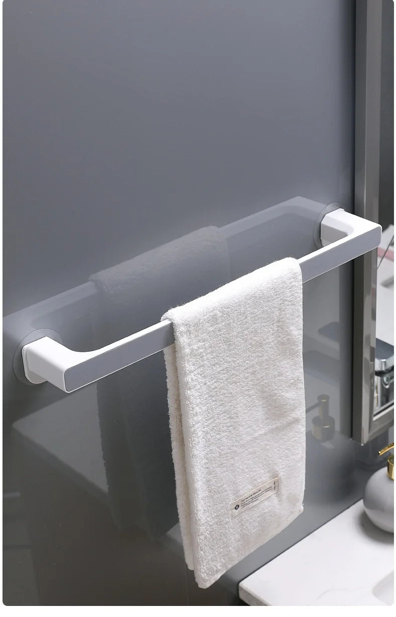 Porte-serviettes simple en gris