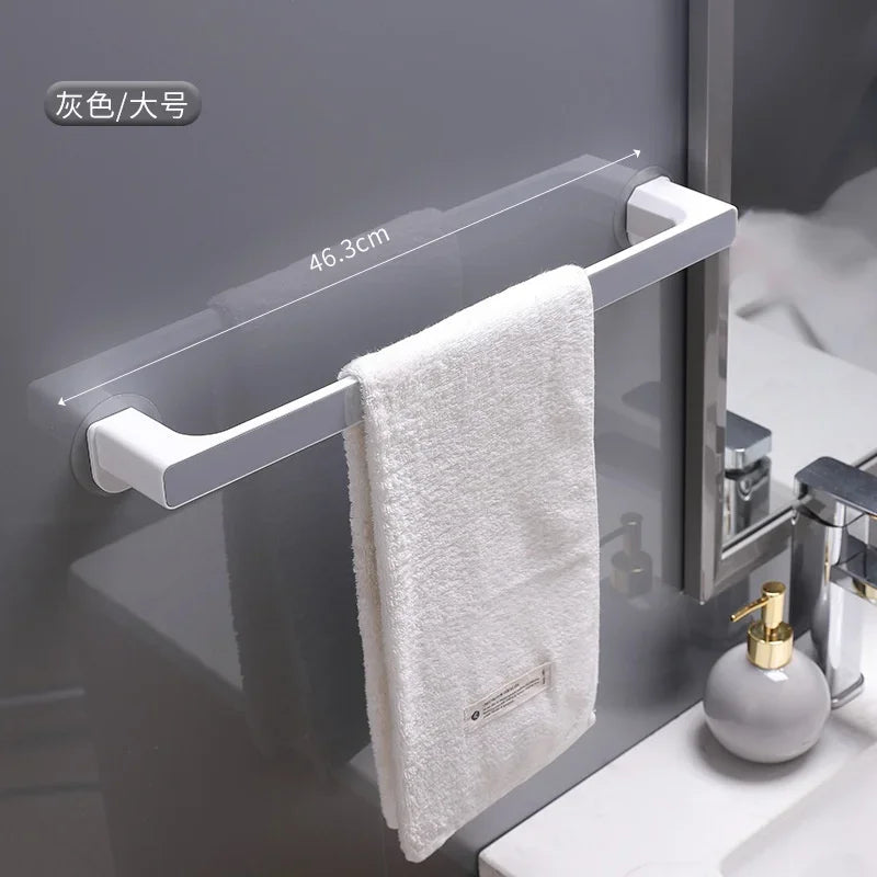 Porte-serviettes simple en gris