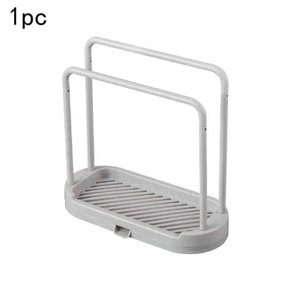 Panier de Drainage Évier avec Support - Porte-Éponge Lavette Organisateur Cuisine