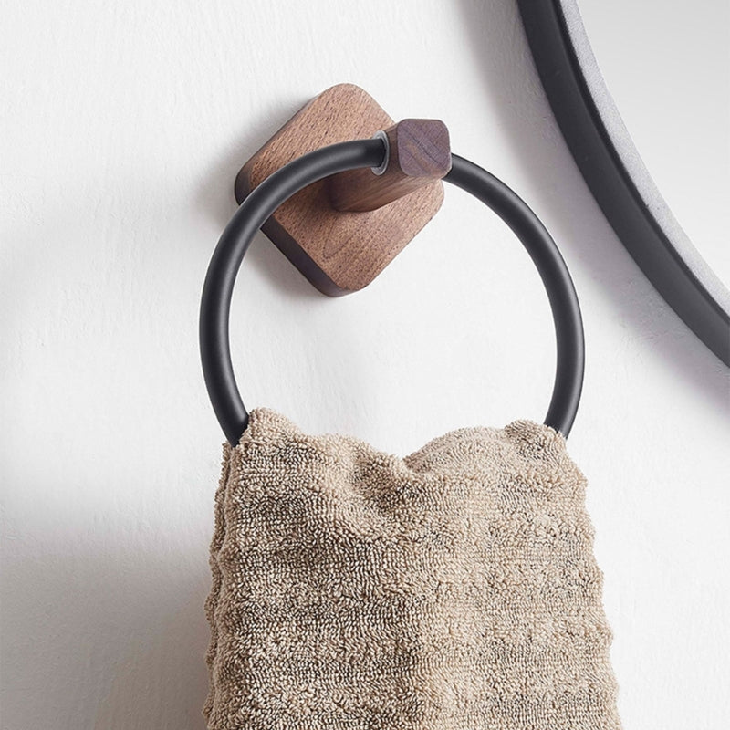 Anneau Porte-serviettes en Bois