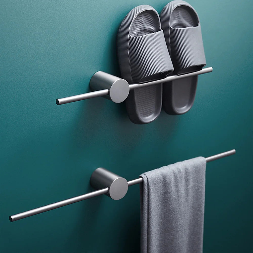 Porte-serviettes Gris Ajustable Mobile