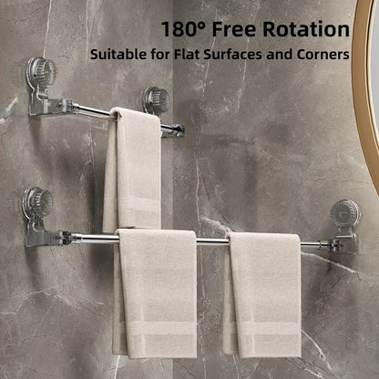 Porte-serviettes coulissant pour salle de bain