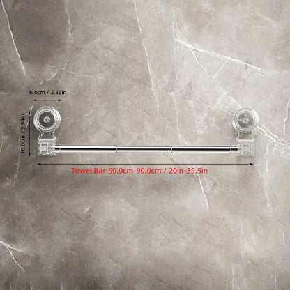 Porte-serviettes coulissant pour salle de bain