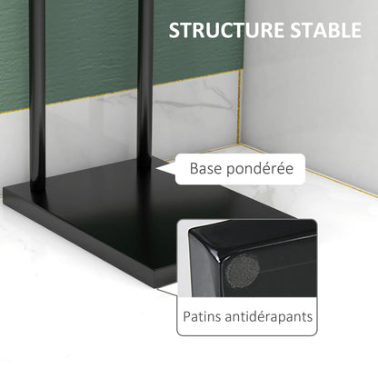 Porte-serviettes sur Pied en Acier Inoxydable