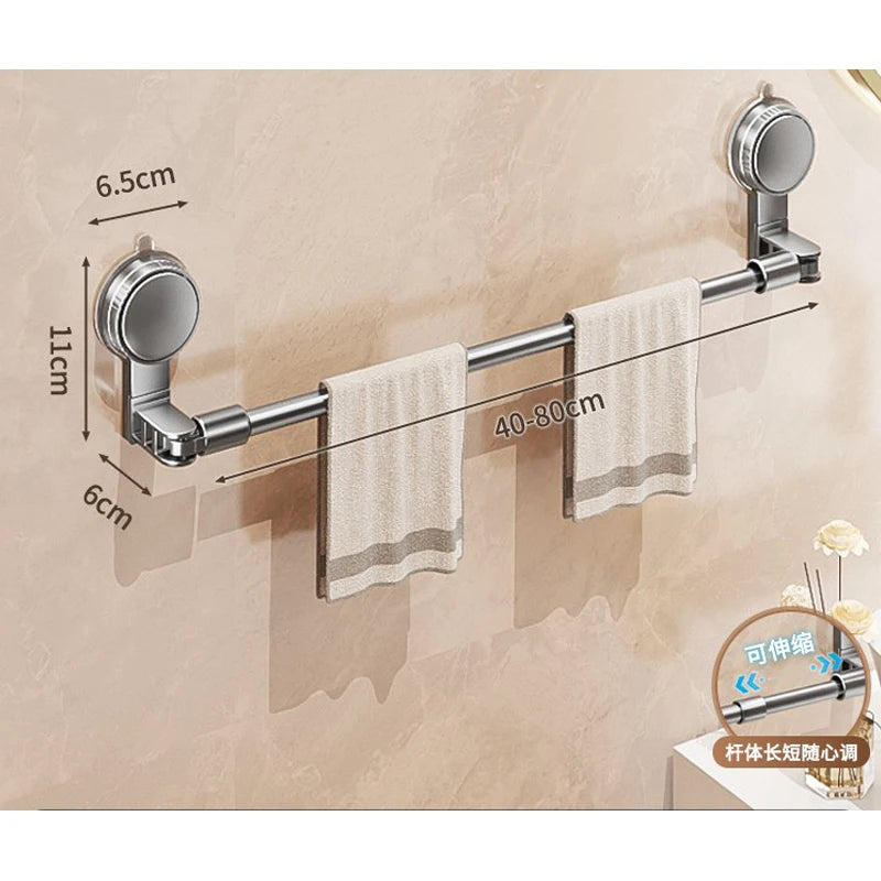 Porte-serviettes Extensible en Gris