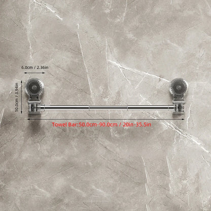 Porte-serviettes coulissant pour salle de bain