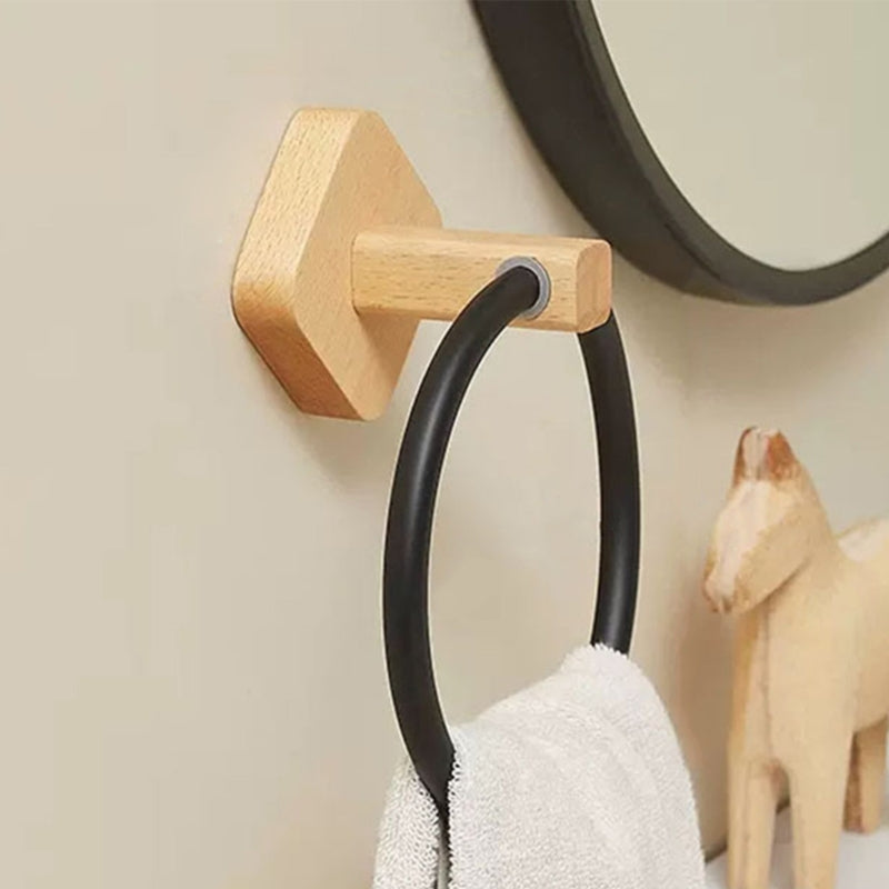 Anneau Porte-serviettes en Bois